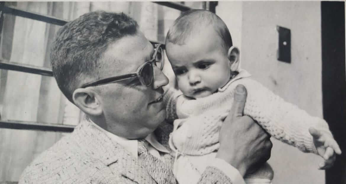 Andrés con su papá